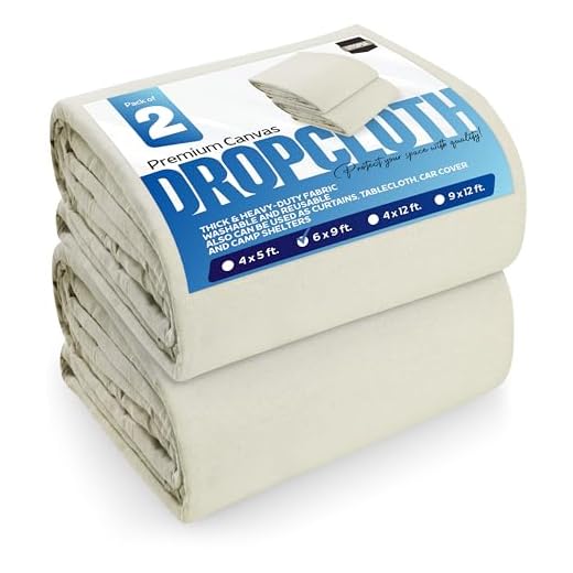 Utopia Washable Drop Cloths 6x9 ft