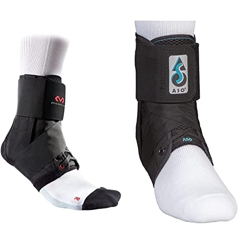Mcdavid Ankle Brace With Straps, Maximum Support, Comfortable Compression & Breathable Design And Med Spec Aso Ankle Stabilizer, Black, Small #TOP27