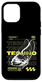 telephone tecno f1 Installation facile Coque pour iPhone 15 Techno Butterfly Rave