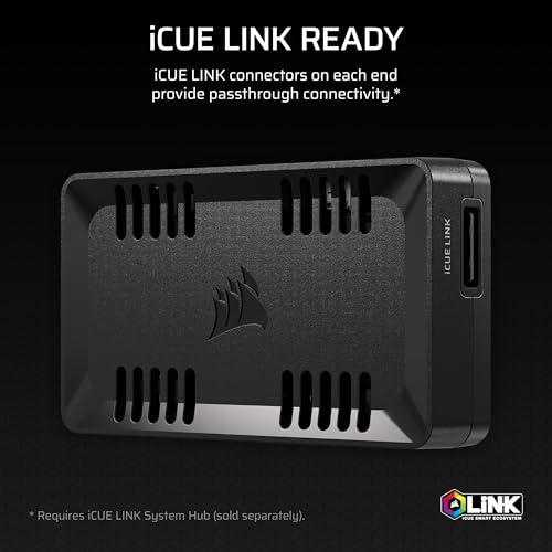 Image of Corsair Commander Duo iCUE Link RGB Lighting and PWM ARGB Fan Controller - Control 12 Daisy-Chained PWM Fans, Two Flexible Temperature Sensors Included - Black
