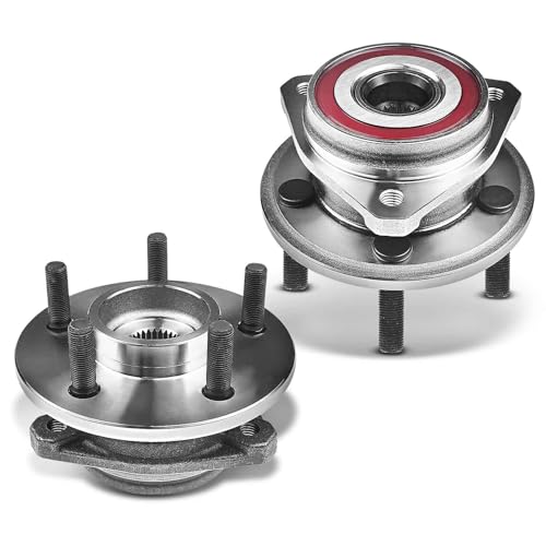 A-Premium 2 x Front Wheel Bearing and Hub Assembly with 5-Lug Compatible with Jeep Wrangler 2000-2006, Cherokee 1999-2001, TJ 2000-2006