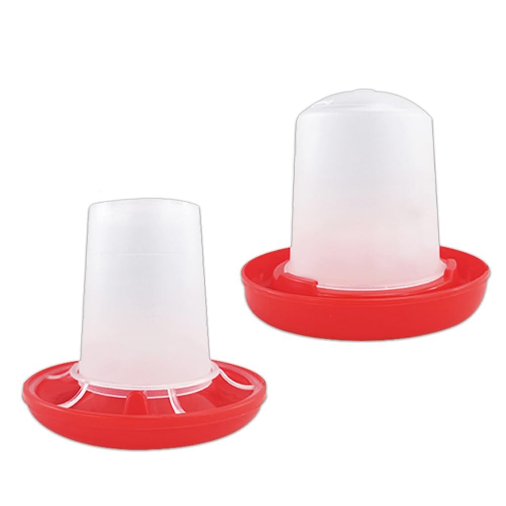 Tiiyee Mangeoire et Abreuvoir pour Poussin, Kit Alimentation Automatique | Distributeur d'Eau et de Nourriture pour Volaille, Système Rotatif Facile à Installer pour Poulets Canards Cailles Pigeons