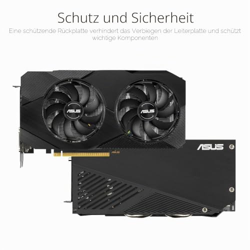 ASUS GeForce GTX 1660 Super Overclocked 6GB Dual-Fan Evo Edition VR Ready HDMI DisplayPort DVI Grafikkarte (DUAL-GTX1660S-O6G-EVO) – Ansicht 2