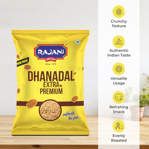 Image of RAJANI Extra Premium Roasted Dhanadal 200g (Pack of 2) Pouch, Digestive Mukhwas | Roasted Split Coriander Seeds | Dhaniya Dal | Traditional Mouth Freshener | After Meals Snack (Digestive Mukhwas)