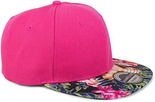 StyleBREAKER Berretto Snapback con Stampa Floreale...