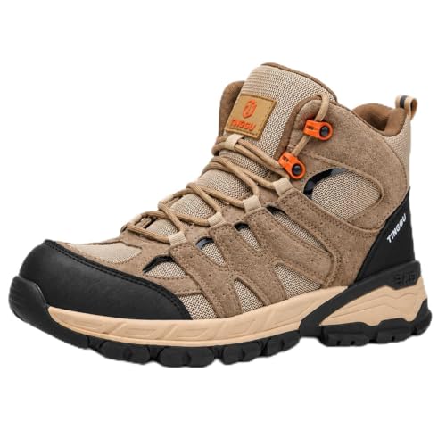 Image of Steel Toe Shoes for Men, Work Shoes for Men,Indestructible Steel Toe Boots,Industry Construction Safety Work Boots for Men,Puncture Proof Construction Safety Shoes