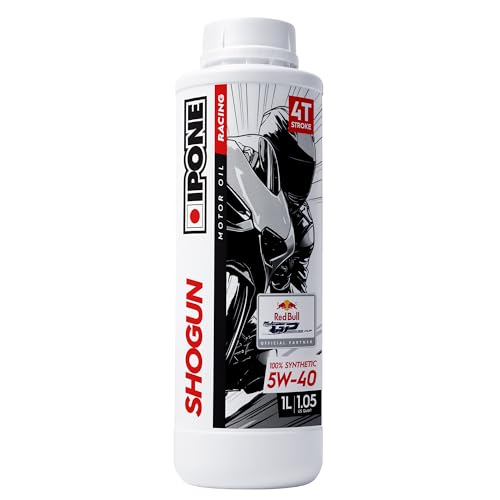 IPONE – Huile Moteur Moto 4 Temps Stroke 4 RACING 5W40 - Bidon 1 Litre - 100% Synthétique avec Esters - Optimisation des performances