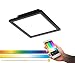 Produktbild EGLO connect LED Deckenleuchte Salobrena-C, 1 flammige Deckenlampe aus Aluminium und Kunststoff in Schwarz, Weiß, mit Fernbedienung, Farbtemperaturwechsel (warm  kalt), RGB, dimmbar, L x B 30 cm