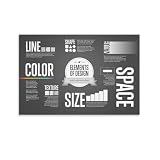 Elements of Design Quick Reference Sheet Poster Elements of Design Posterstyle 12x18inch(30x45cm)