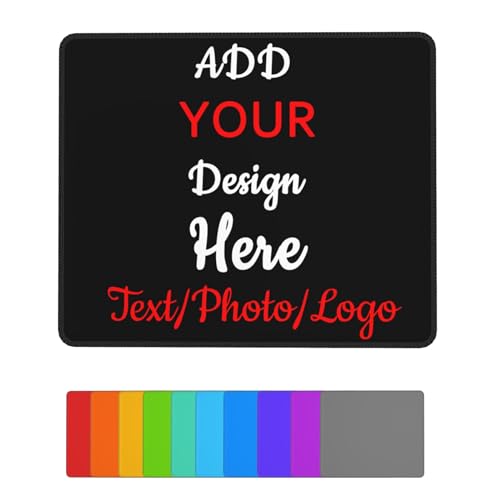 Custom Mouse Pad Personalized Photo Picture & Text Office Supplies & Gaming Computer Desk Mat,Customized Non-Slip Waterproof Desk Writing Pad for Office Home