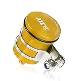for Yamaha XTZ750 Super TENERE Universal Motorcycle Aluminum Brake Cylinder Fluid Reservoir Rear Front Clutch Tank Oil Fluid Cup (Color : Gold)