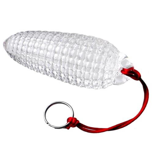 Axcroo Glas Analplug Buttplug mit Zugring Anal Ball Butt Plug Mais Dildo Glasdildo Analdildo Anal Dilatator Prostata Massage Groß Analkugeln Masturbation Sexspielzeug für Frauen Männer (Schwarz-S)