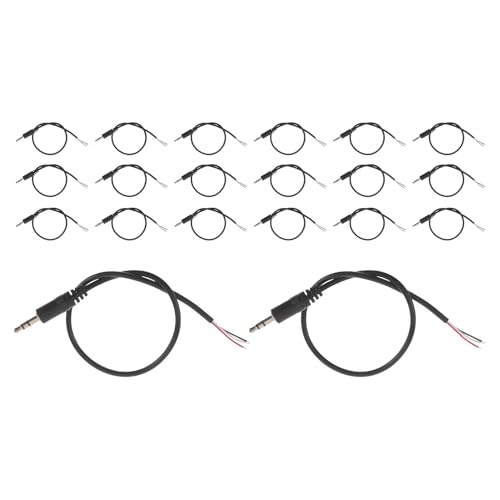 Cable audio Jack 3.5mm macho a cable abierto 20 pcs miniatura 1