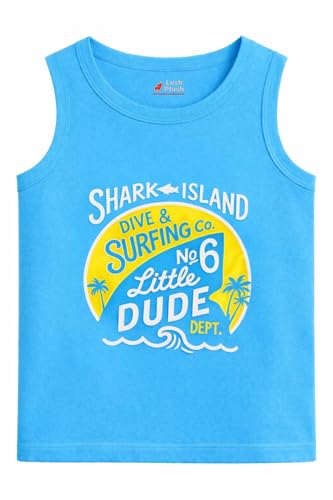 Image of Lush Plush Baby Boys & Baby Girl Relaxed Fit Colour Printed Cotton Vest | Ganji | Banian | Baniyan | Kids Sando for Infant Newborn Toddler