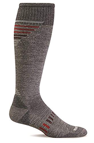 Sockwell Men's Ascend II OTC Graduated Compression Socks, Grey - Large/X-Large