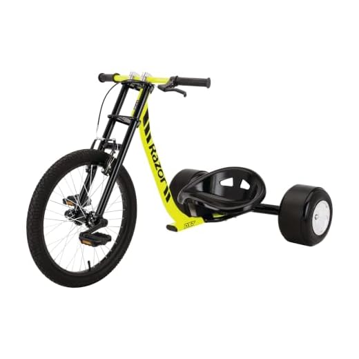 Razor DXT Drift Trike Yellow, One Size