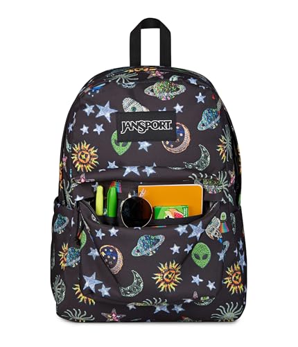 Image of JanSport SuperBreak Plus Backpack with Padded 15-inch Laptop Sleeve and Integrated Bottle Pocket - Spacious and Durable Daypack for Work and Travel, Galaxy Glam