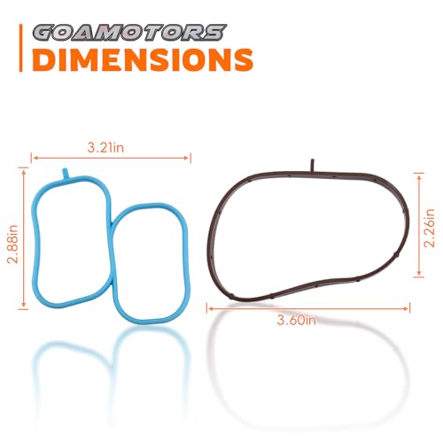 Image of GoaMotors MS96943 Intake Plenum Gasket for Nissan Frontier 2005-2019 NV1500 2012-2020 NV2500 NV3500 2012 Pathfinder 2005-2012 Xterra 2005-2015 for Suzuki Equator 2009-2012