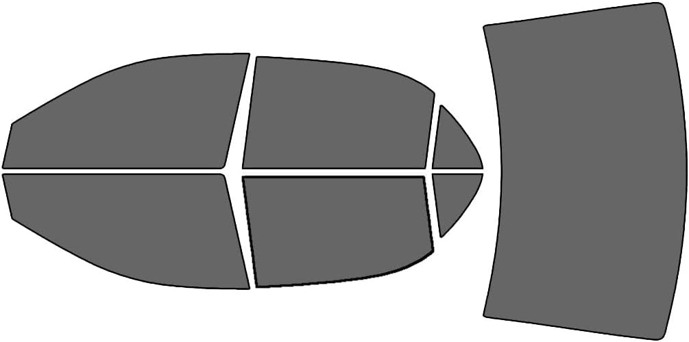 Rvinyl Window Tint Kit Compatible with Toyota Corolla 2003-2008 - Black 35% - Single Ply No Bubble Film - Do it Yourself Vehicle Complete Precut Kit