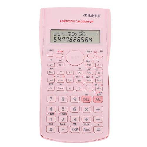 Generic Calculadora Científica para Estudiantes, 240 Funciones 2 Líneas Calculadora Matemática de 10 Más 2 Dígitos Cómoda Cubierta Protectora Deslizante para Estudiar
