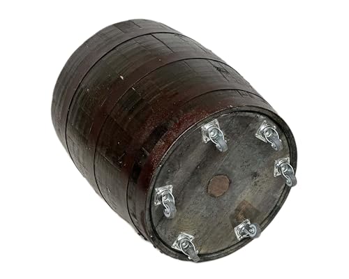 Temesso Kräuterbeet aus einem originalen schottischen Whiskyfass (Kräuterbeet mit Rollen - Oberfläche geölt)