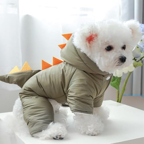 Disfraz de perro dinosaurio abrigo con capucha XL miniatura 2