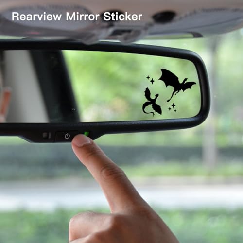 Set of 6 Celestial Tiny Dragons Vinyl Decals - Magical Car and Laptop Stickers for Dragon Lovers by HubbgDesign - Image 2