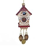 Kurt S. Adler Kurt Adler Noble Gems Cuckoo Clock Glass Ornament