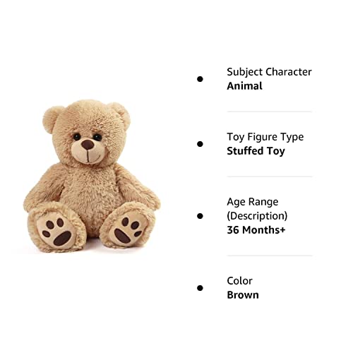 Lotfancy Teddy Bear Stuffed Animal, 15 Inch Brown Teddy Bear Plush Toy, Cute Hugging Gift For Kids On Christmas Valentine's Day, Easter Decoration #TOP7