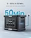 OUPES Exodus 2400 Tragbare Powerstation 2400W, 2232Wh Solargenerator mit 4 Steckdose (Boost 2600W, 4500W Spitze), Schnellladung 0-80% in 50 Min., USV-Funktion Generator für Camping, Wohnmobil, Reise
