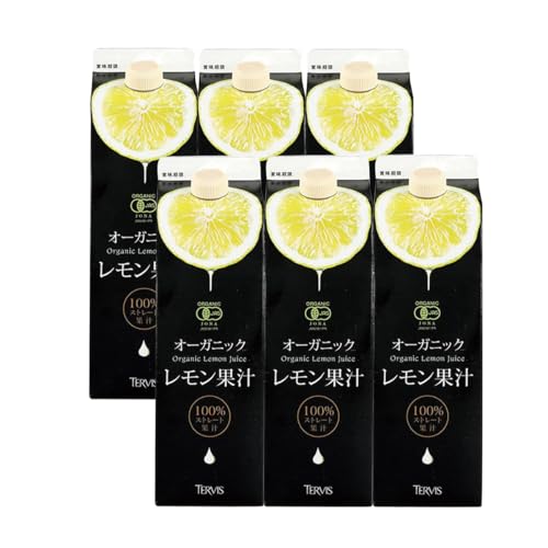 Tervis 有機レモン果汁 1000ml×6本