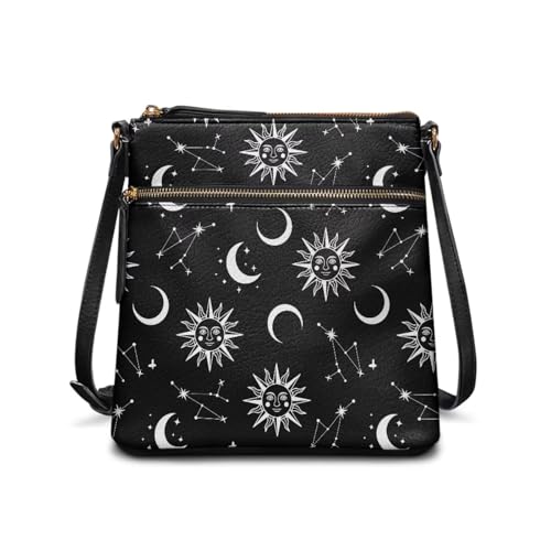 Leather Purse for Women, Small Leather Hobo Bag for Women Fashion Travel Sling Purse Zippered for Girls