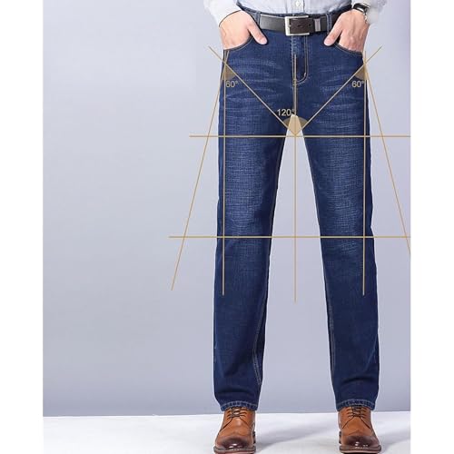 Men Button Zipper Fashion Denim Pants Retro Distressed Loose Fit Street Jean Y2K Classic Straight Stretch Pant2