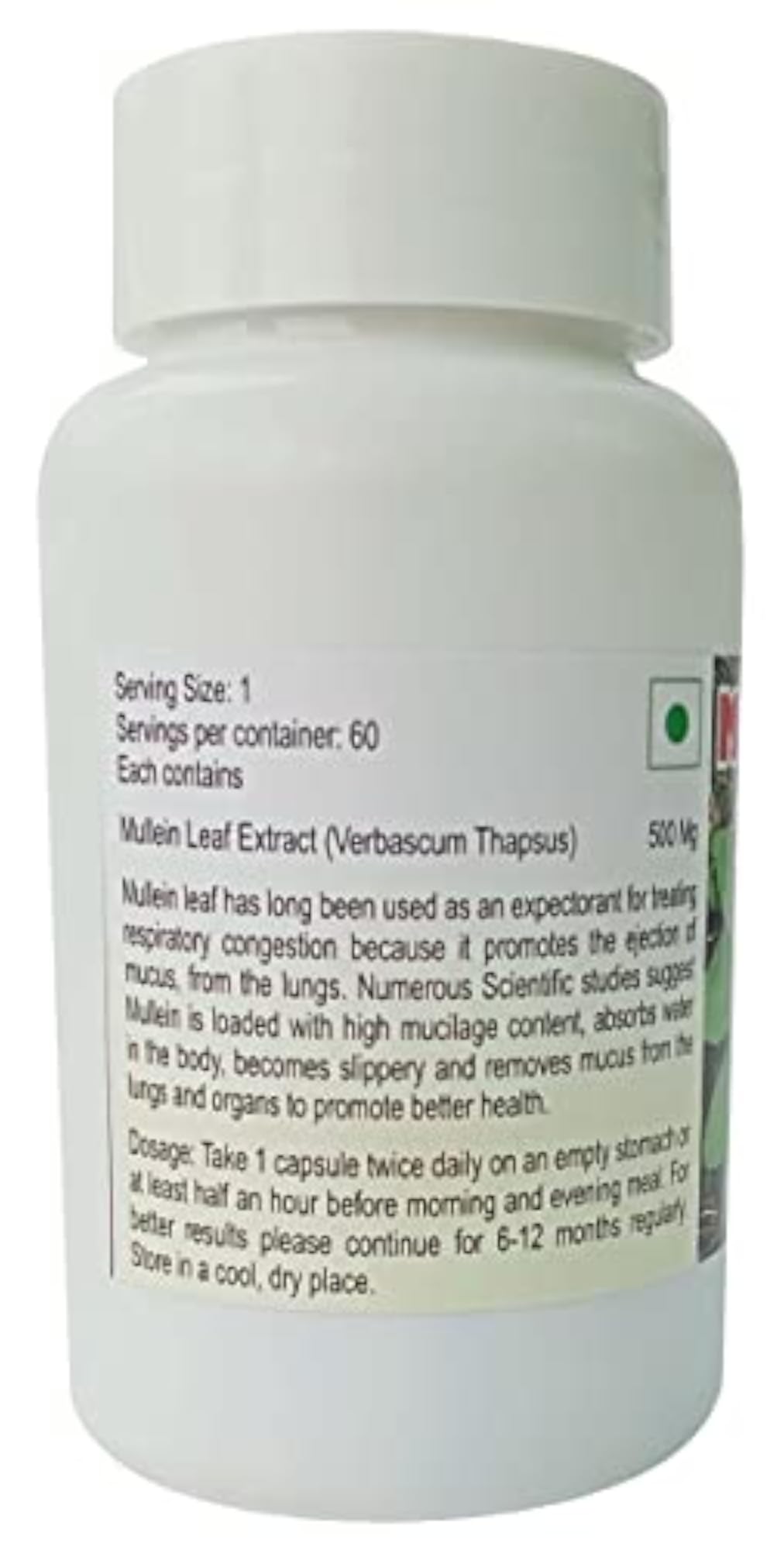 MULLEIN LEAF COMPLEX CAPSULE - 60 CAPSULES