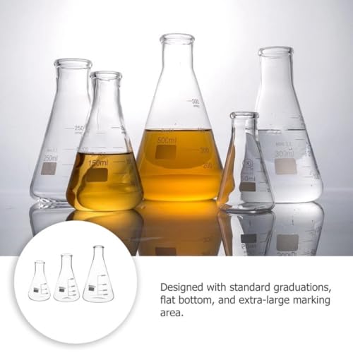 Fioles Erlenmeyer graduées pour laboratoire et applications scientifiques de précision
