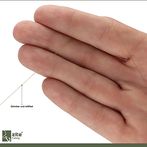 Zite Fishing Monofile Angelschnur in Camouflage – Karpfen-Schnur 1000m Spule - Abriebfeste Carp-Line Nylon-Schnur – Bild 6