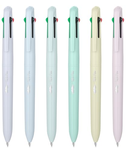 Mr. Pen- Ballpoint Multicolor Pen in One, 4-in-1, 6 Pack, Colorful Ink, Retractable Multi Color Pens All in One