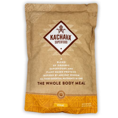 Ka'chava Meal Replacement Shake - A Blend Of Organic Superfoods And Plant-Based Protein - The Ultimate All-In-One Whole Body Meal. 15 Meals Per Bag. (Chai), 32.2757 Ounce #TOP2
