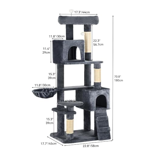 Torre para gatos de 70.8 in para interior miniatura 2