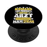 Arzt Doktor Oberarzt Neurologe Chirurg Facharzt Abschluss PopSockets Klebender PopGrip