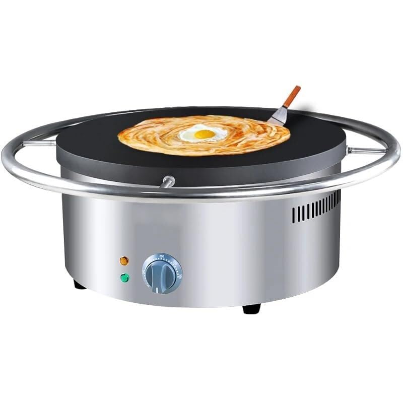 UMJIGF Electric Crepe Maker, 3000W Frying Pan Multigrain Pancake Griddle Baking Machine, Cast Iron Heating Plate, with Adjustable Thermostat for Home Kitchen Cooking, Homeware,
