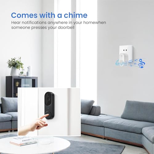 Smart Wi-Fi Video Doorbell Camera with Motion Detection and Night Vision