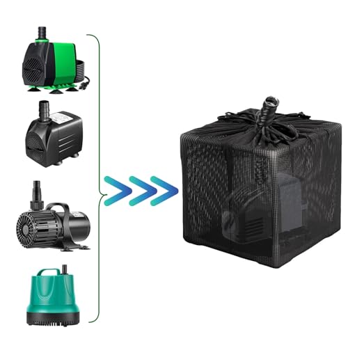 Heran 2 Pack Bolsa Filtro de Bomba para Estanque 10"x10" miniatura 4