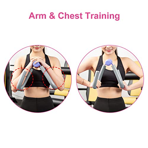 COVVY Multifunktionale Sportgerät Oberschenkeltrainer Beintrainer mit superweichen Schaumstoff für , (Grau)