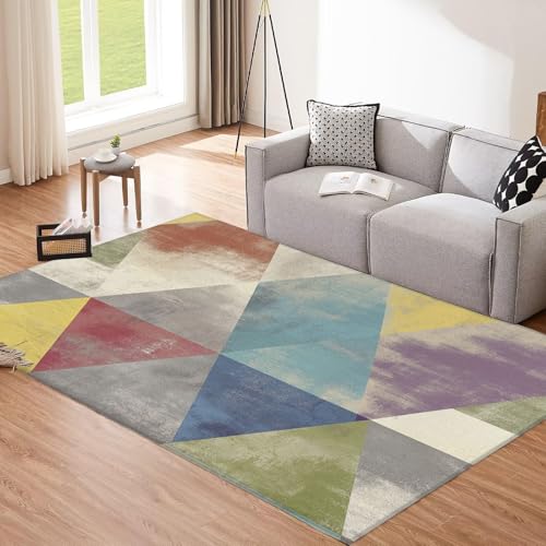 Moquette design triangulaire pour salon et salle à manger chaleureuse
