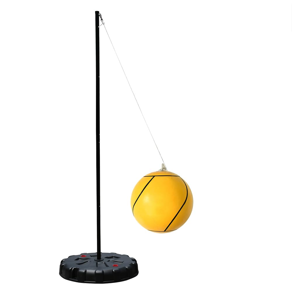 YUEWO Tetherball Portatili Con Corda in Nylon E Base Tetherball E Corda in Gomma Morbida Di Dimensioni Standard, Ottimo Gioco All'aperto Per La Famiglia