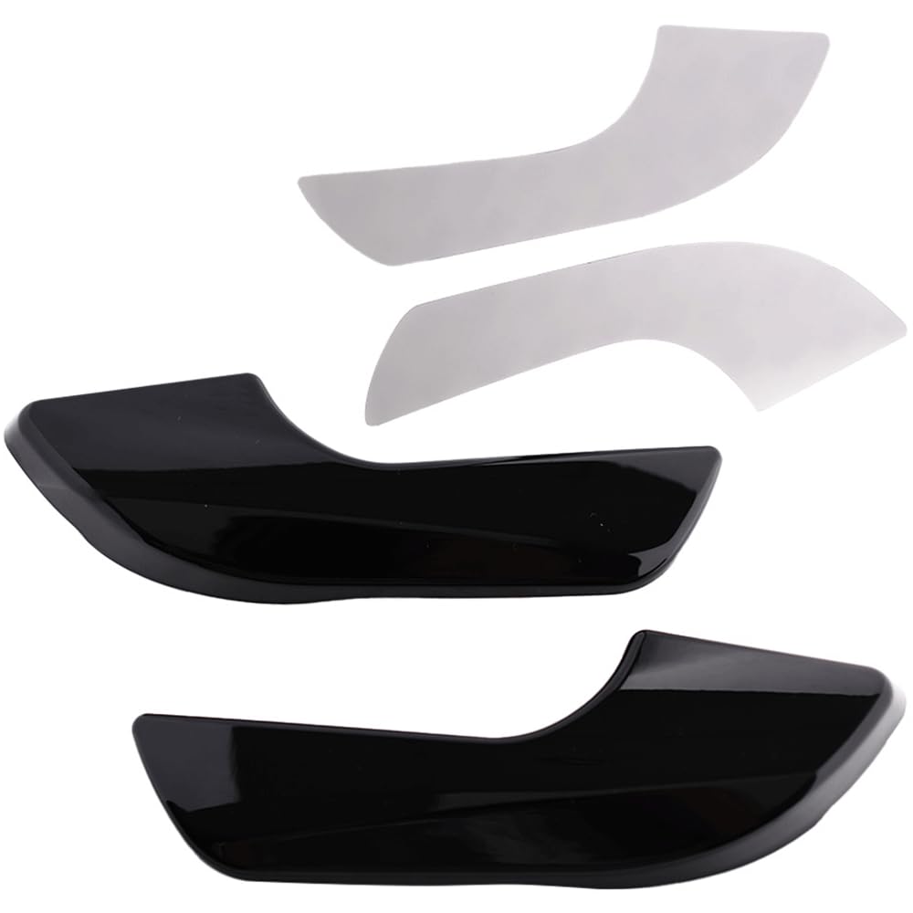 Maniglia interna della porta Decorazione guscio protettivo copertura Trim compatibile con Alfa Romeo Giulietta Adesivi per interni auto (Nero brillante)