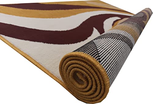 Image of Home Decore Acrylic Carpet for Your Living Room & Drawing Room Aywhere in Your Home (150x210 Yellow Colour)- 5x7 Feet