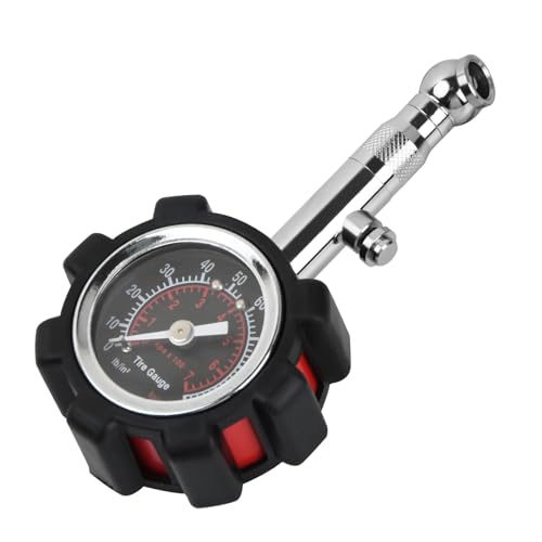 Dokeno Medidor Presión Neumáticos Preciso Auto 100psi 7bar Mecánico Profesional Bourdon Manometro Presion Neumaticos, Medidores de Presión de Neumáticos para Motocicleta Coche ATV SUV