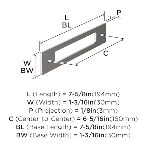 Image of Amerock Medora 6-5 /16 inch Polished Nickel Backplate